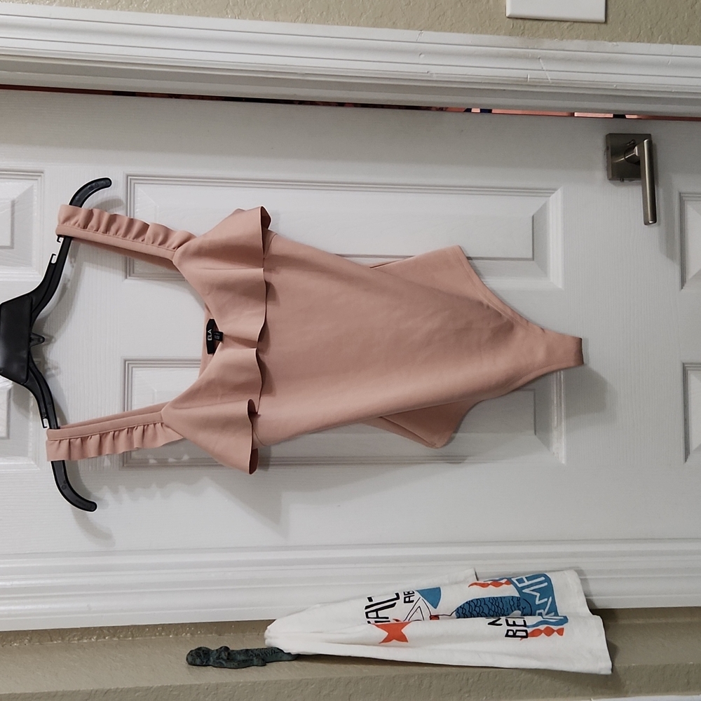 Ela ruffled bodysuit